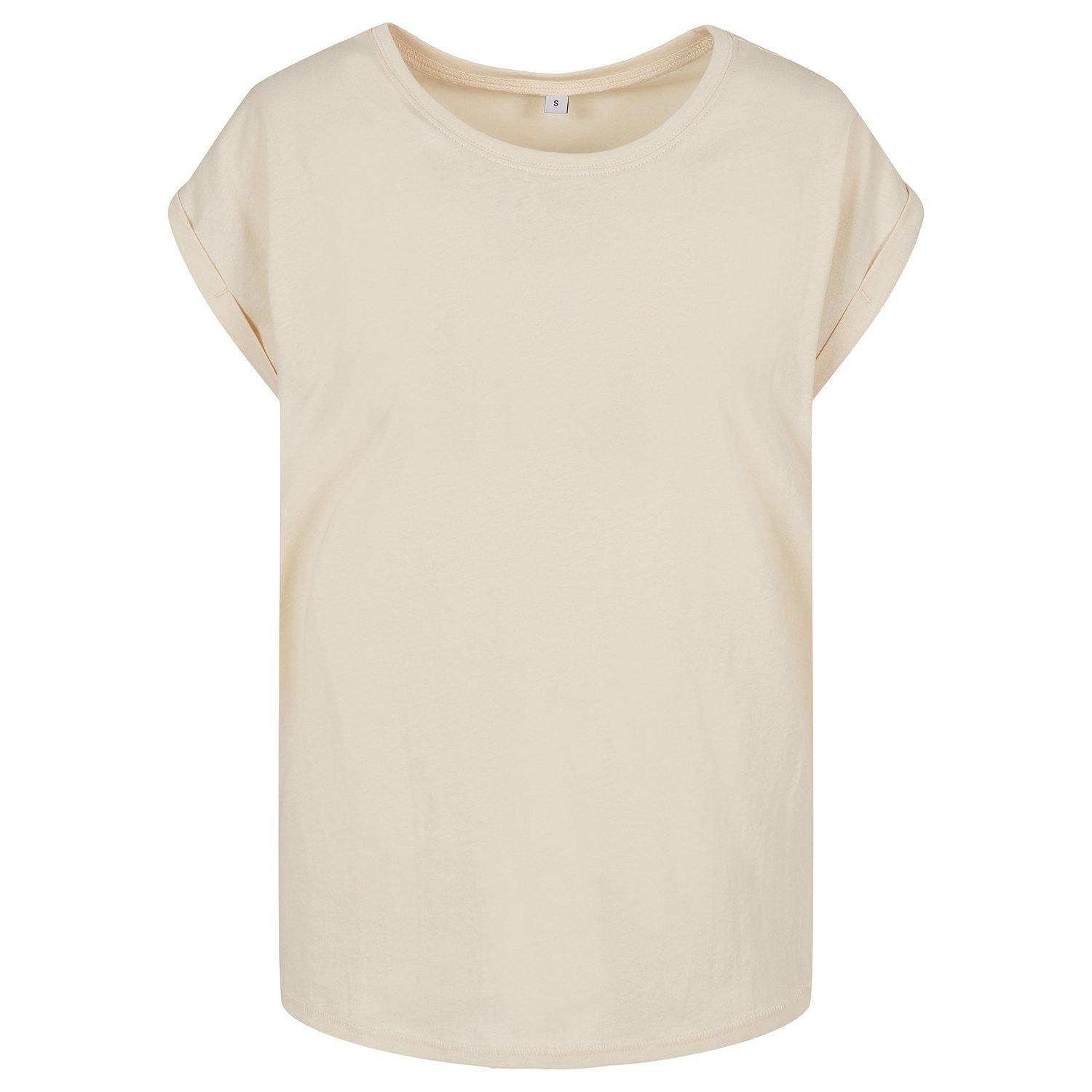 Image of Tshirt Überschnittene Schulter Damen Weiss Bunt S