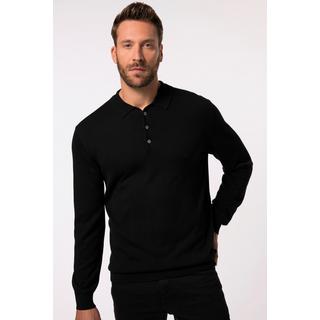 JP1880  Polo en maille FLEXNAMIC®, manches longues, Merino-Touch - jusqu'au 7&nbsp;XL 