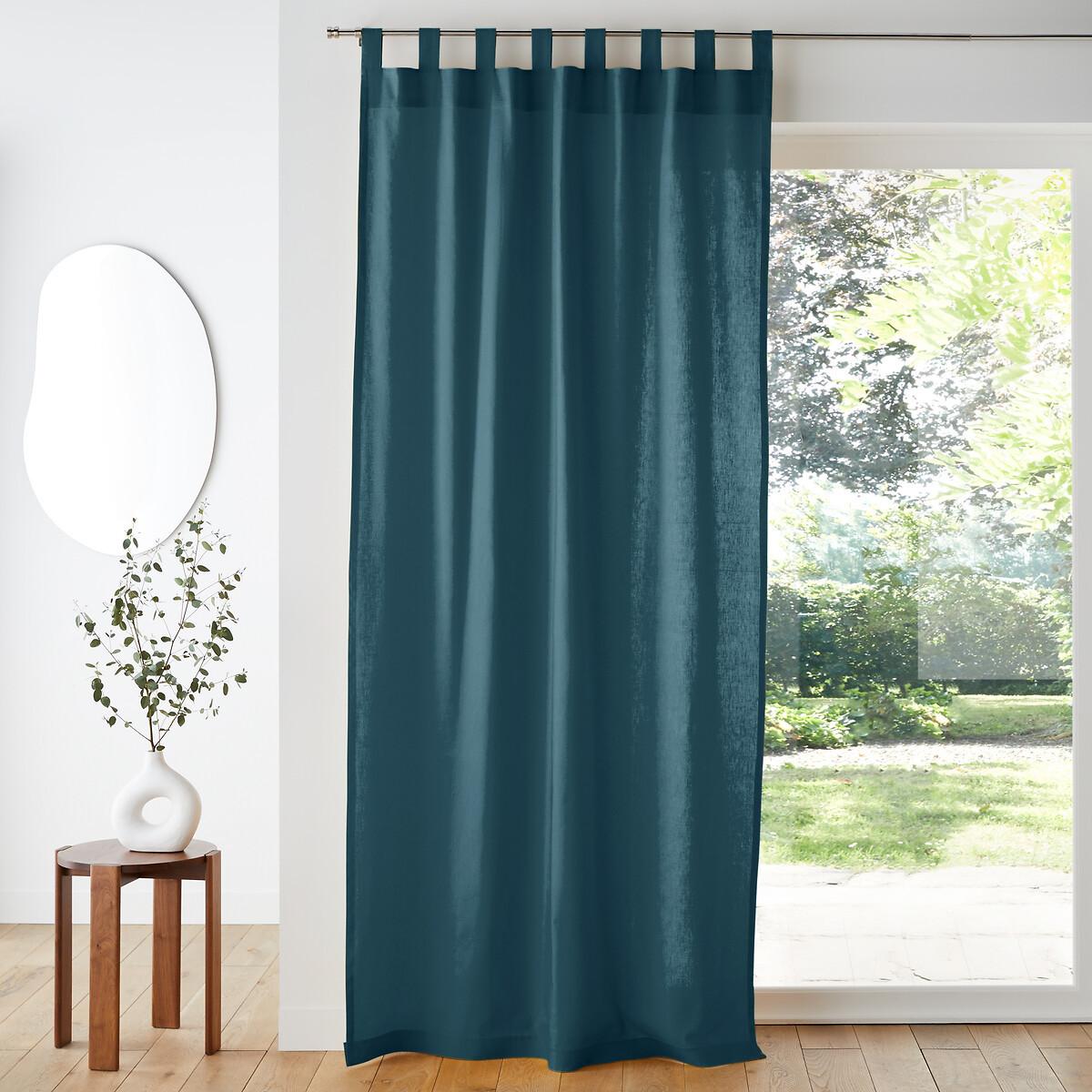 Image of Vorhang Mit Schlaufen Scenario Unisex Blau 135x350CM