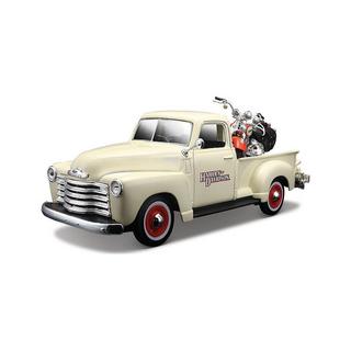 Maisto  1:24 Chevy Pickup 1950 & Harley Davidson Heritage 