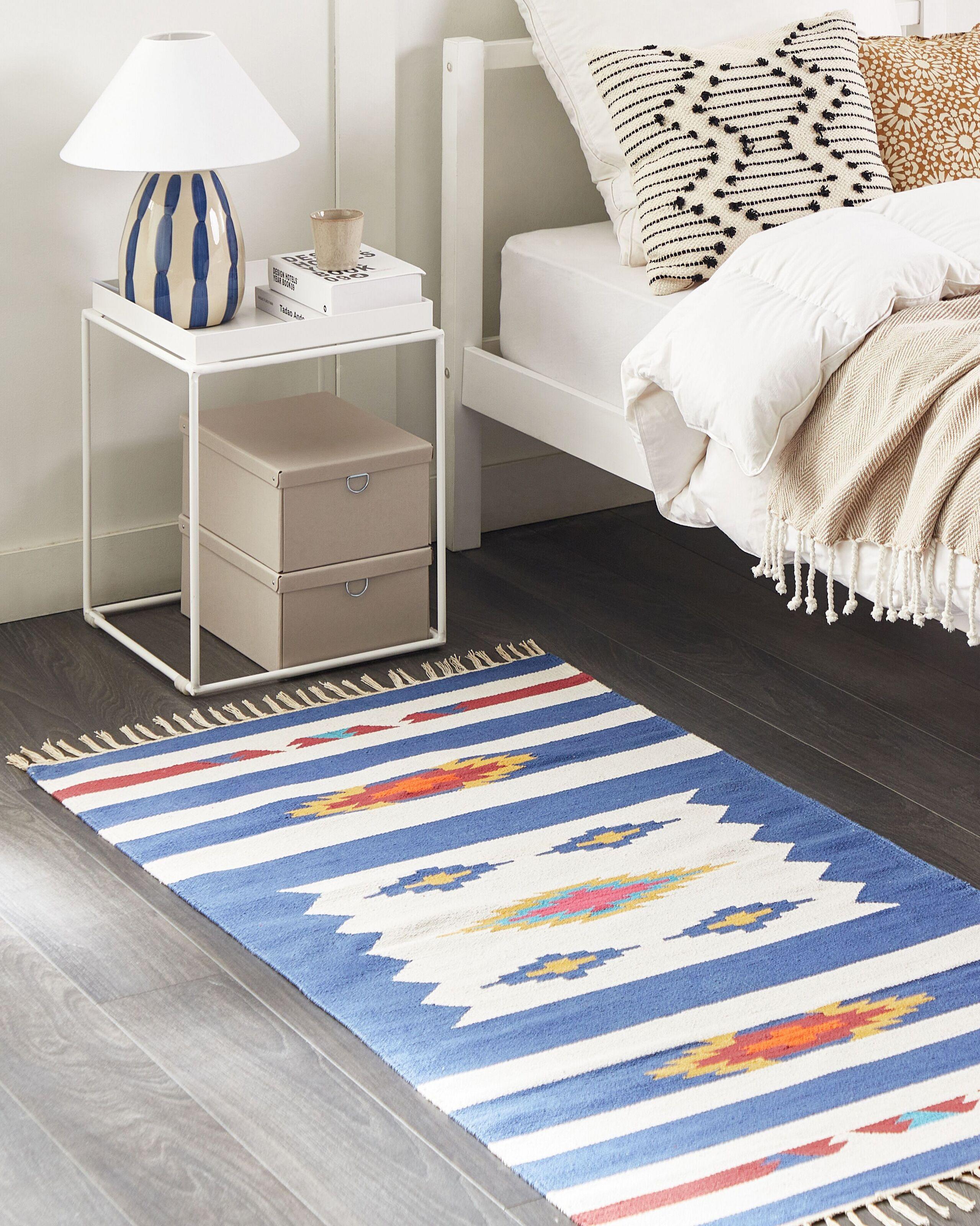 Beliani Tapis en Coton Traditionnel VARSER  