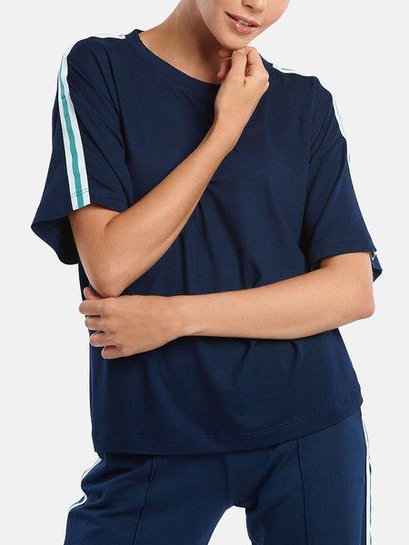 Image of T-shirt Mit Kurzen Ärmeln Retromania Damen Blau M