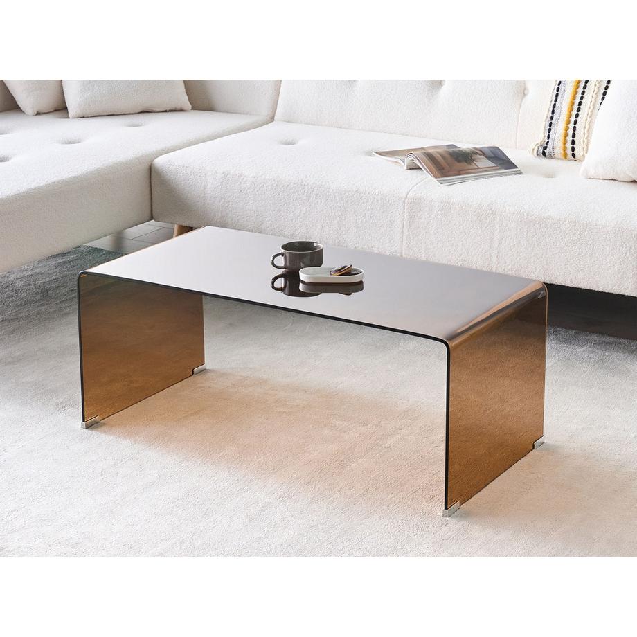 Beliani Table basse en Verre de sécurité Rétro KENDALL  