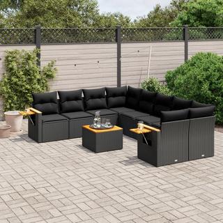 VidaXL Ensemble de canapés de jardin rotin synthétique  