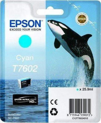 EPSON  EPSON Tintenpatrone cyan T760240 SureColor P 600 25,9ml 