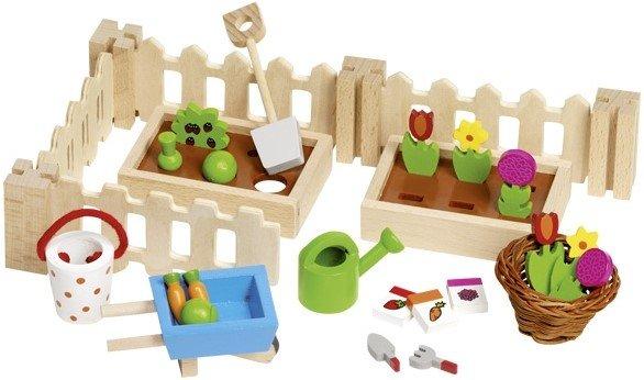 goki  51729 Puppenstuben-Zubehör Puppenhaus-Garten-Set 