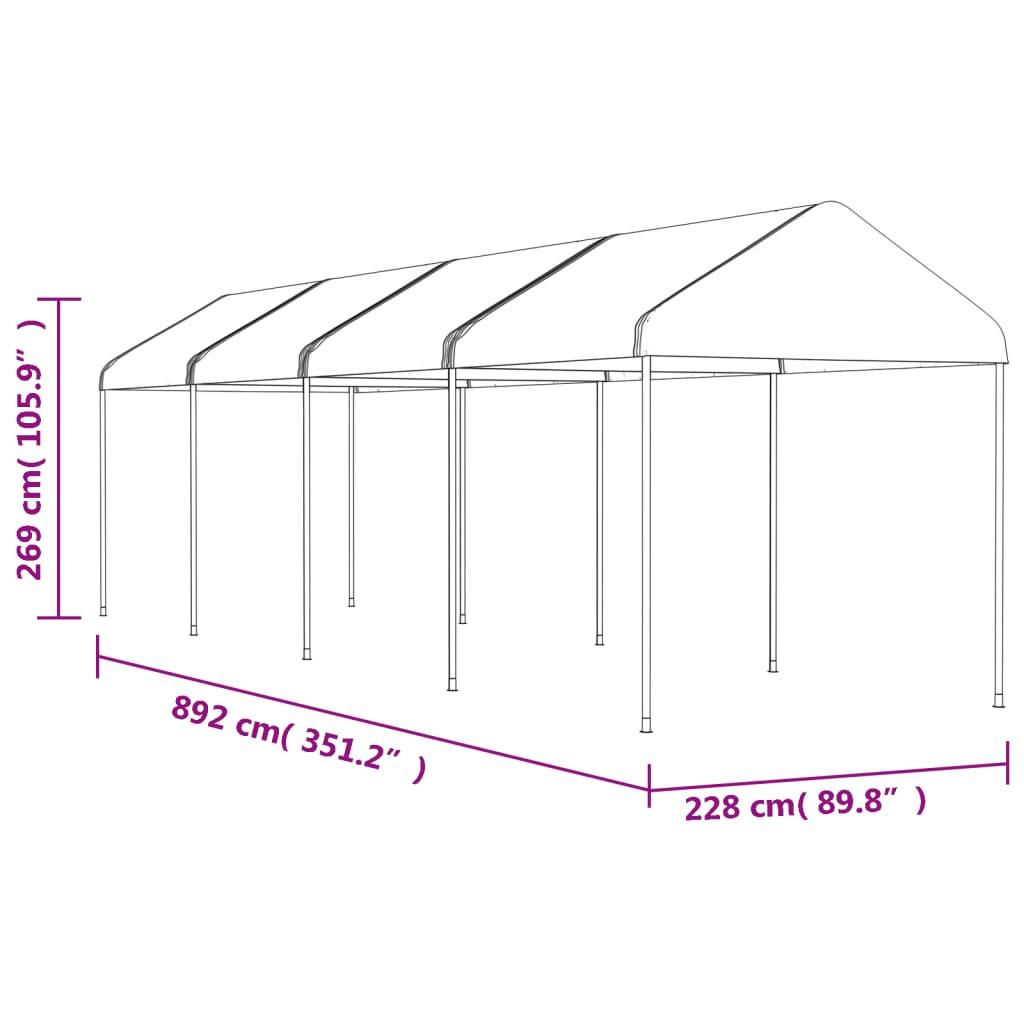 VidaXL gazebo Polietilene  