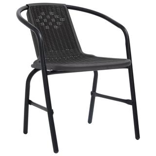 VidaXL Chaise de jardin acier  