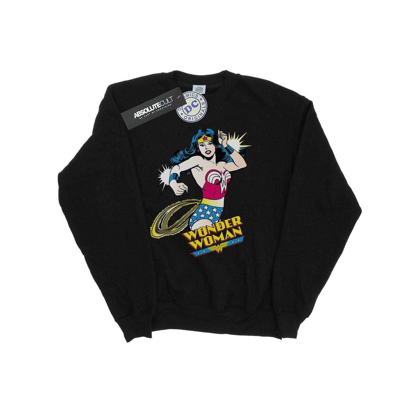 Image of Wonder Woman Lasso Sweatshirt Mädchen Schwarz 140/146