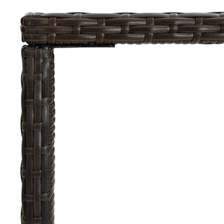 VidaXL Bartisch poly-rattan  