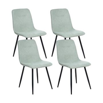 Lot de 4 chaises de salle à manger en Tissu Moderne TUSCOLA