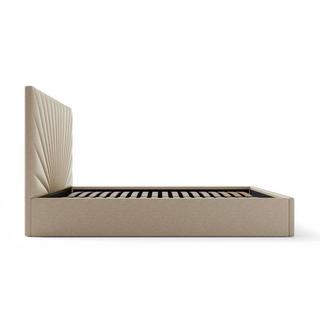 PASCAL MORABITO Lit coffre 140 x 190 cm - Tissu - Beige - RILIODA de Pascal Morabito  