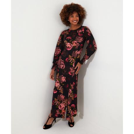 Joe Browns  Robe Jersey Luxe Florale Sombre 