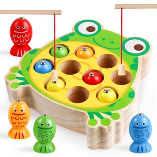 Activity-board  Magnet Angeln Spielzeug lernen Feinmotorik, Lernspiele Motorik Spielzeug Holz Angelspiel für Kinder 