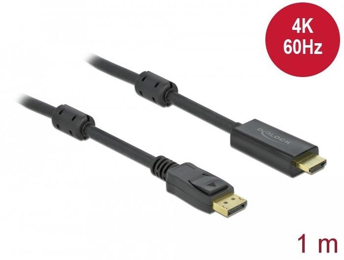 DeLock  DeLOCK Aktives DisplayPort 1.2 zu HDMI Kabel 4K 60 Hz 1 m 