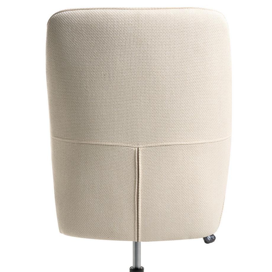 Beliani Chaise de bureau en Lin synthétique Moderne CASTILE  