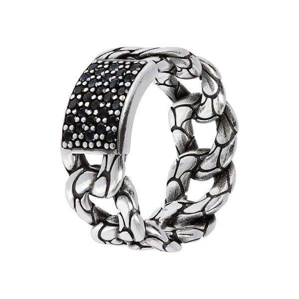 Image of Kettenring Mit Blutplättchen Damen Schwarz 68