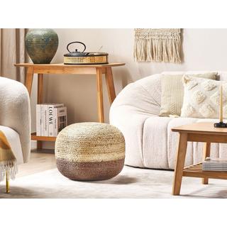 Beliani Pouf aus Jute Boho DUKI  