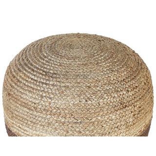 Beliani Pouf en Jute Boho DUKI  