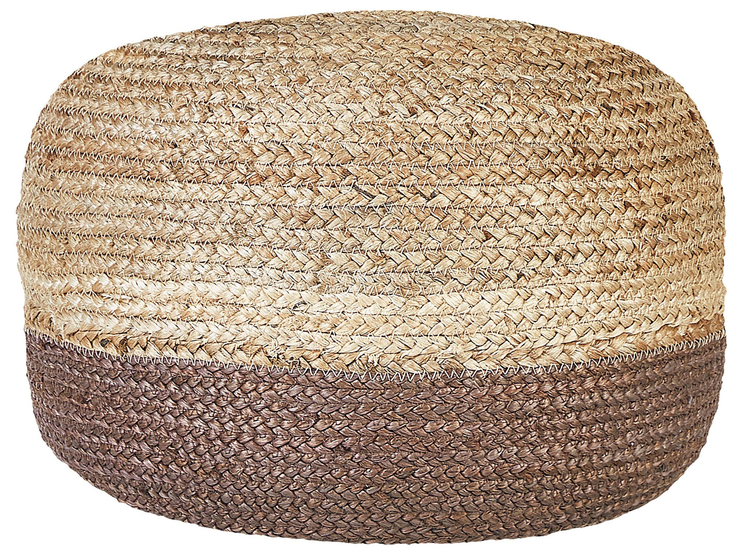 Beliani Pouf en Jute Boho DUKI  