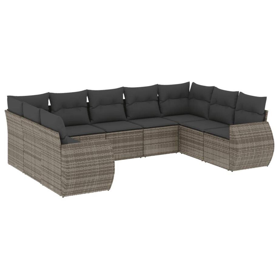 set divano da giardino Polirattan