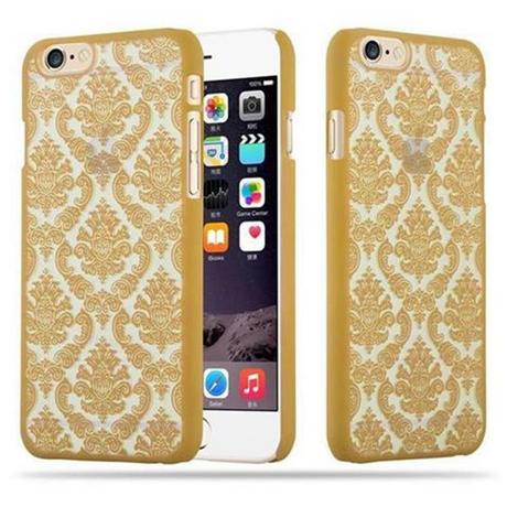 Cadorabo  Housse compatible avec Apple iPhone 6 / 6S - Hard Case Coque de protection au design fleur Paisley Henna contre les rayures et les chocs 