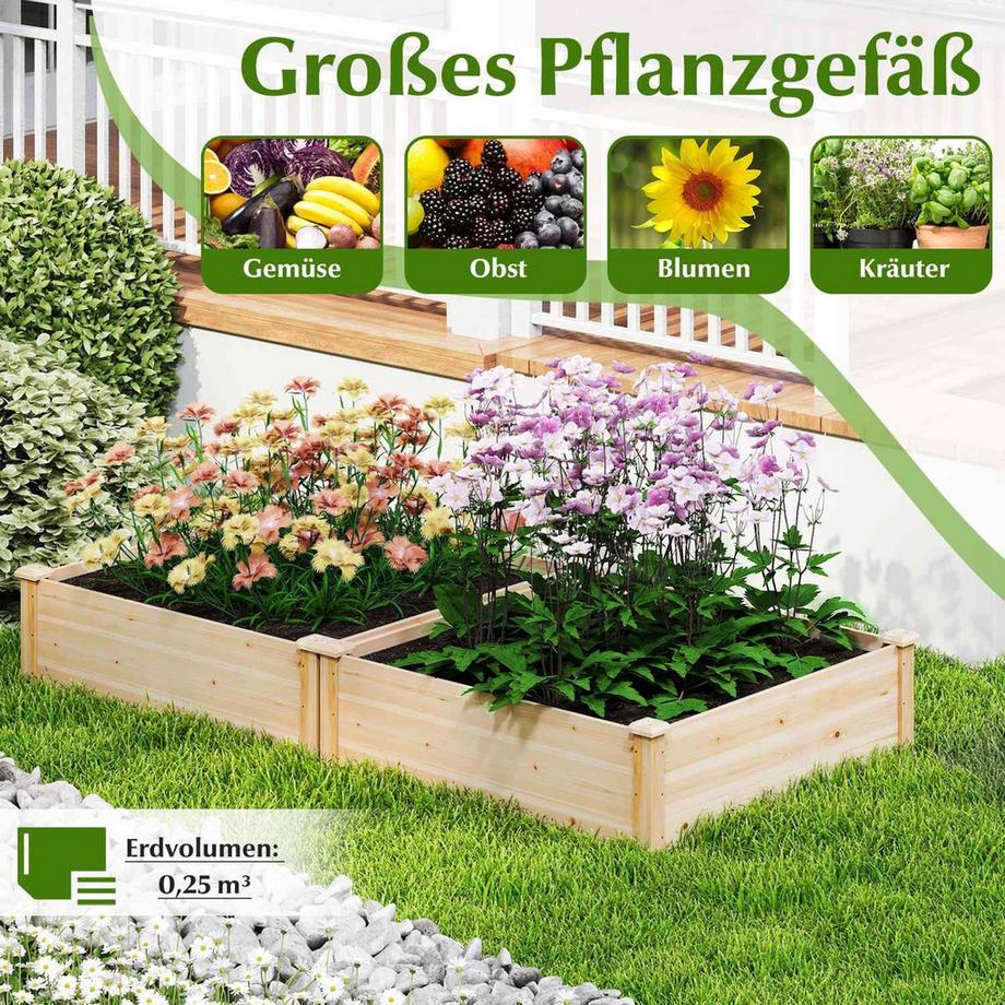 Northix Aiuola rialzata con base aperta  