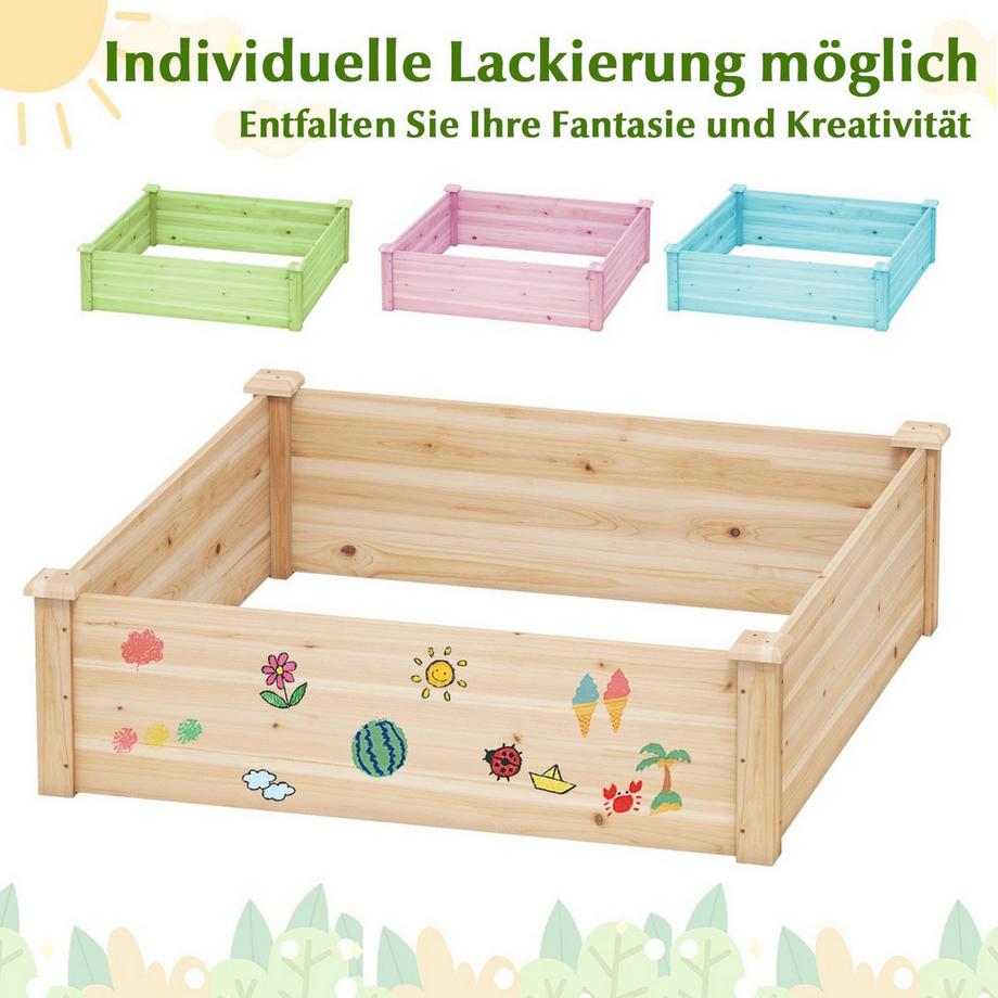 Northix Aiuola rialzata con base aperta  