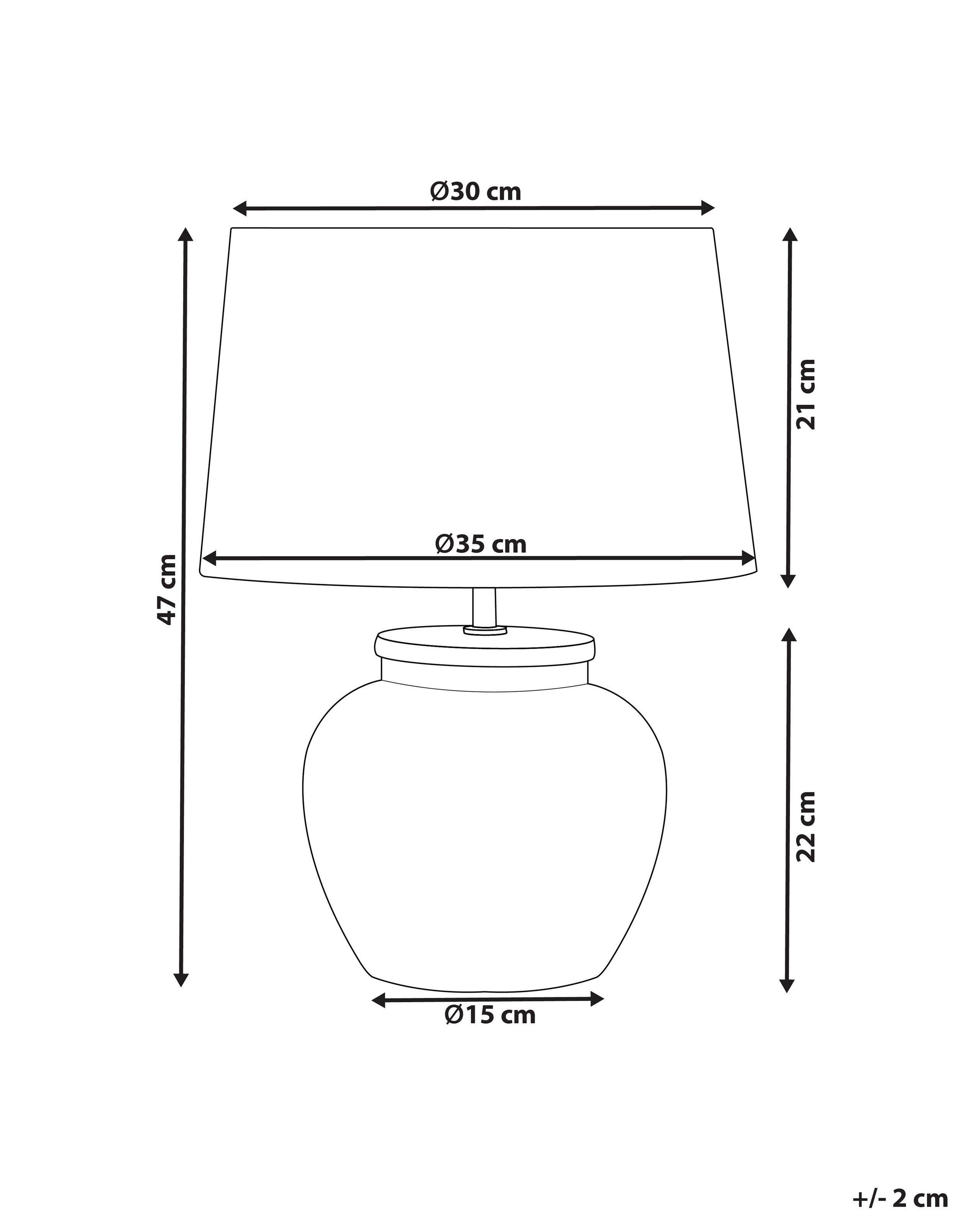 Beliani Lampe à poser en Céramique Scandinave MAREB  