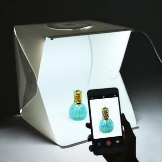 eStore  Tragbares Fotostudio mit USB-betriebener LED-Beleuchtung 