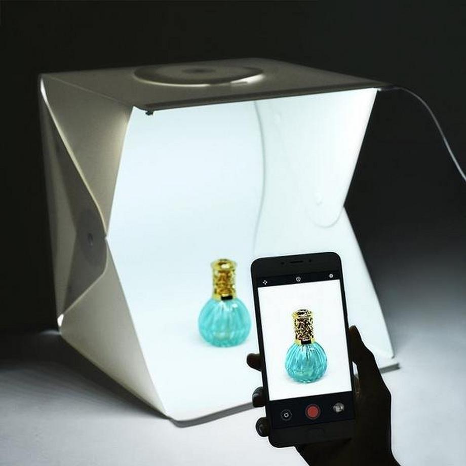 eStore  Studio photo portable avec éclairage LED alimenté par USB 