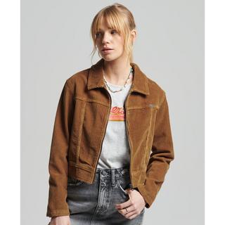 Superdry  vintage damen-kurzjacke aus cord 