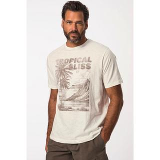 JP1880  T-shirt con mezze maniche e stampa sul petto, fino alla tg. 8XL 