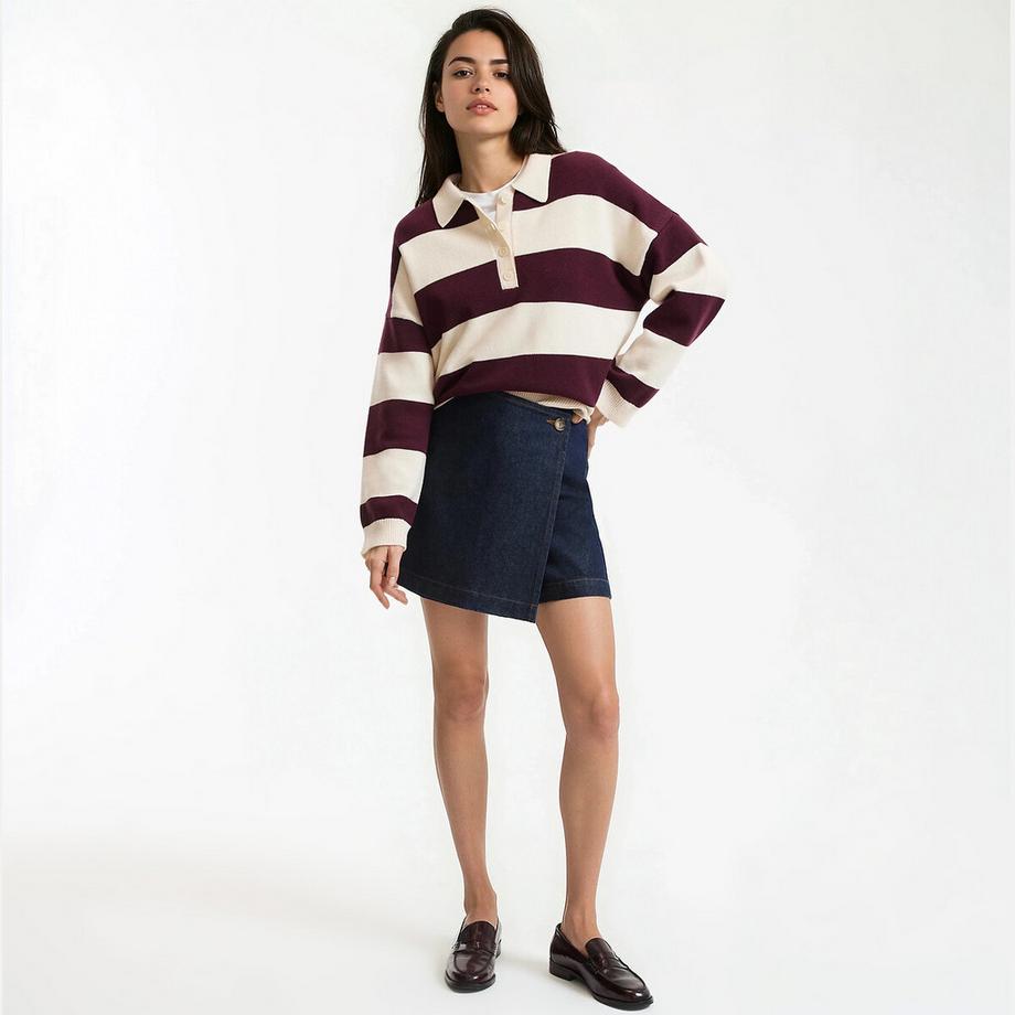 La Redoute Collections Gestreifter Polokragen Pullover  