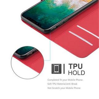 Cadorabo  Housse compatible avec Apple iPhone X / XS - Coque de protection avec fermeture magnétique, fonction de support et compartiment pour carte 