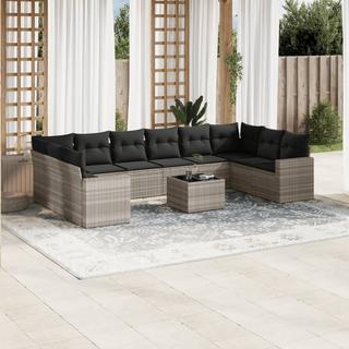 VidaXL set divano da giardino Polirattan  