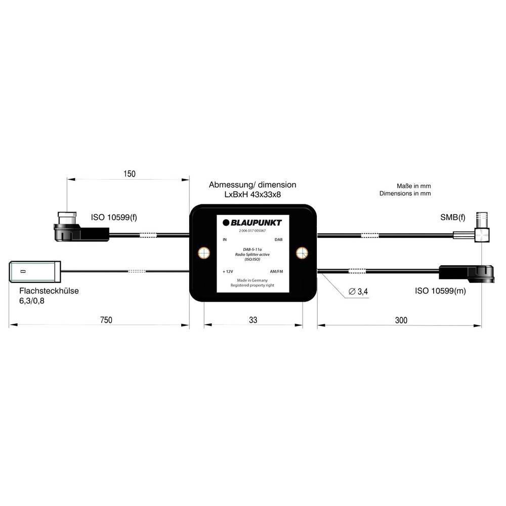 Blaupunkt  Adaptateur d'antenne auto 