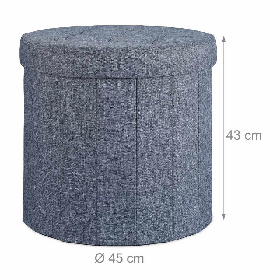 B2X Hocker mit Stauraum Größe L rund  