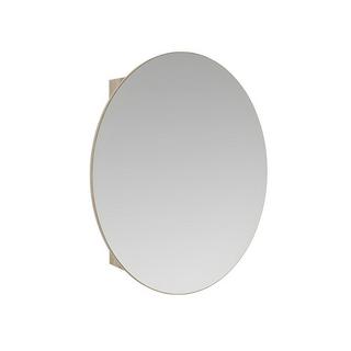 Vente-unique Spiegelschrank Bad oval RURIEiche  