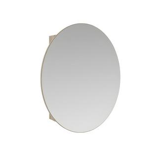 Vente-unique Spiegelschrank Bad oval RURIEiche  