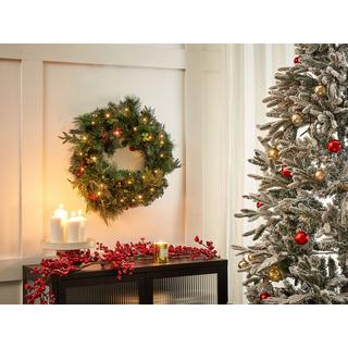Beliani Couronne de Noël en Matière synthétique ELBRUS  