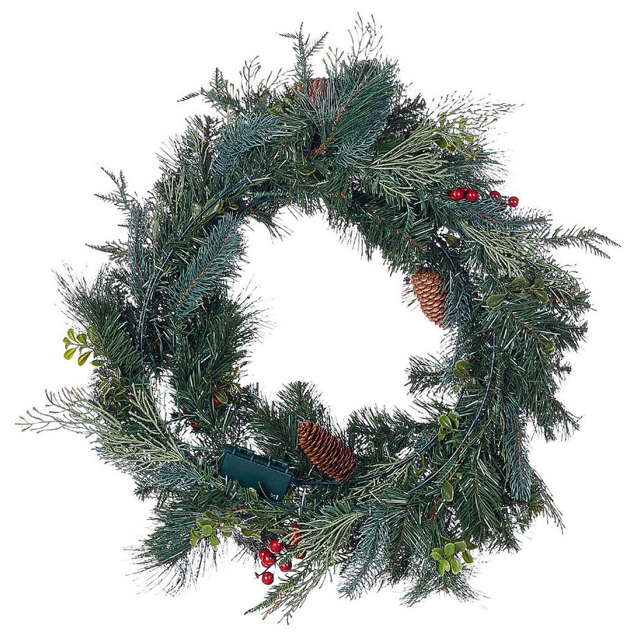 Beliani Weihnachtskranz aus Kunststoff  ELBRUS  