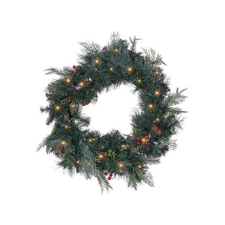 Beliani Couronne de Noël en Matière synthétique ELBRUS  