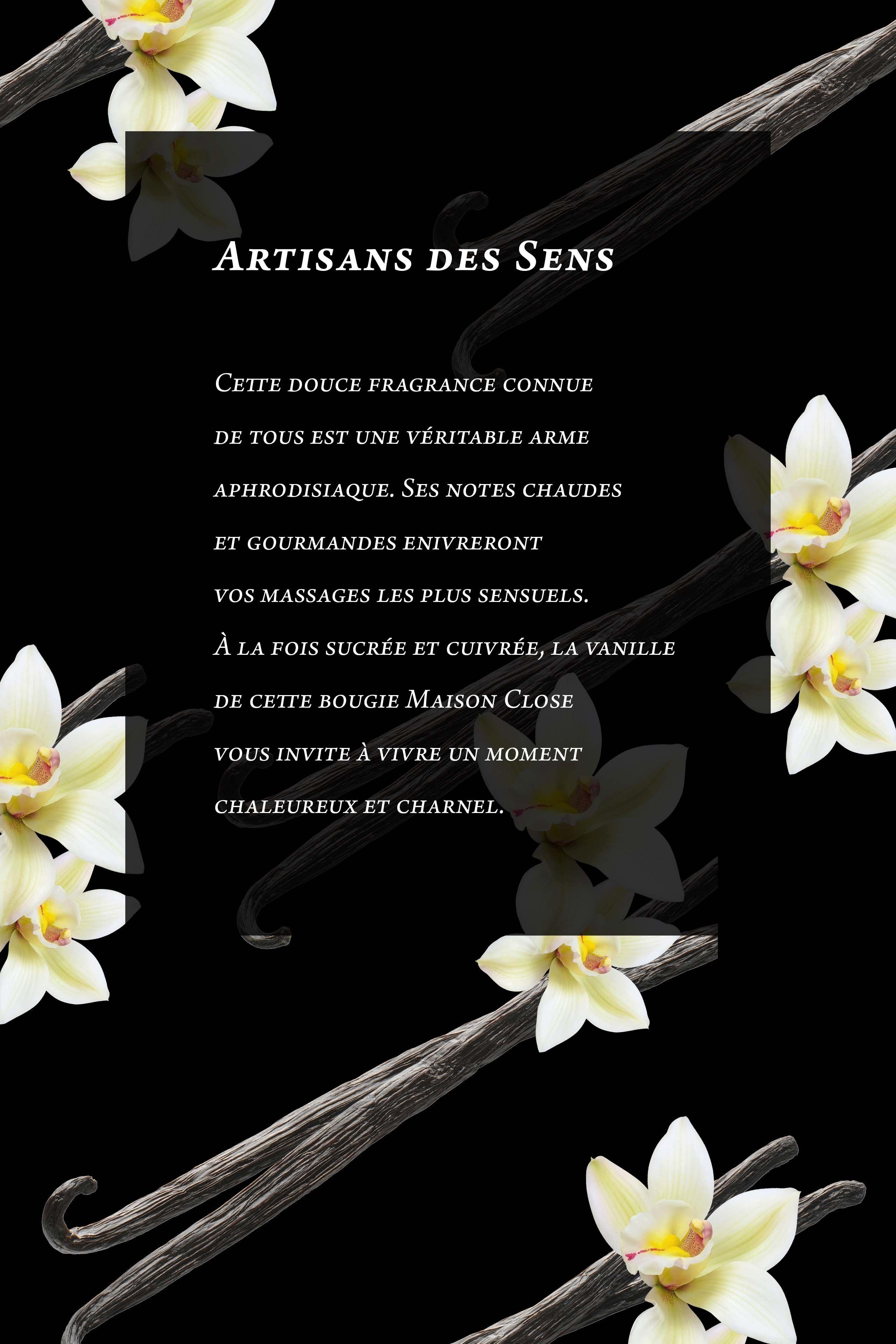 MAISON CLOSE  Bougie de Massage - Artisans des Sens - Vanille 