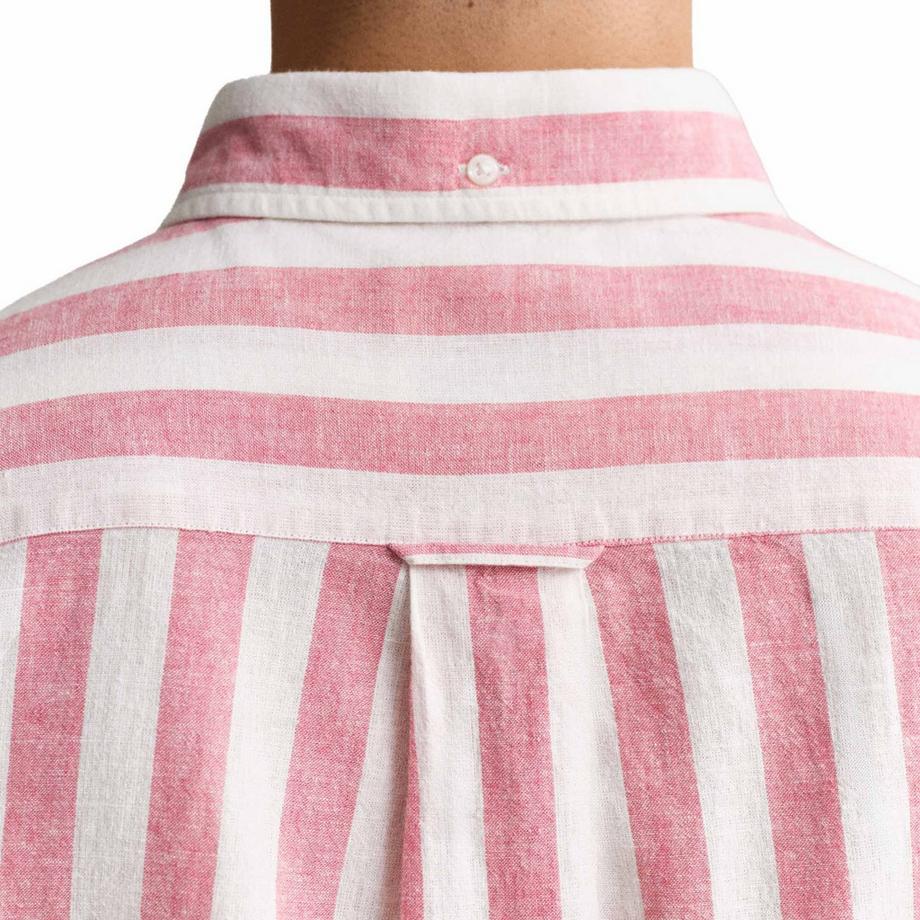 GANT Chemisette  Pack de 1 Confortable à porter-REGULAR COTTON LINEN STRIPE SHIRT  