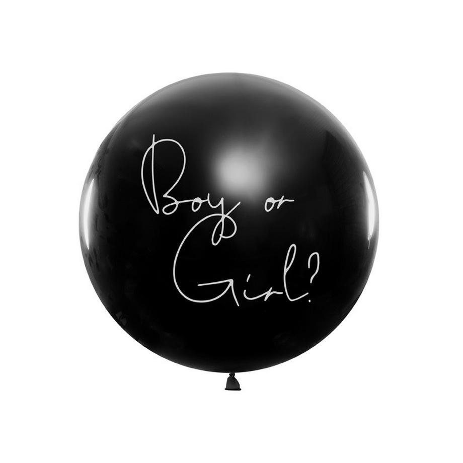 Pricenet  Gender Reveal Ballon Junge oder Mädchen,es Konfetti, 100 cm 