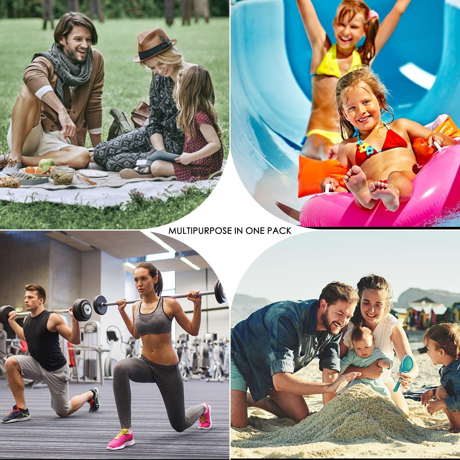 Only-bags.store Mesh Beach Bag Gross Faltbar mit Wasserdichter Kühltasche  