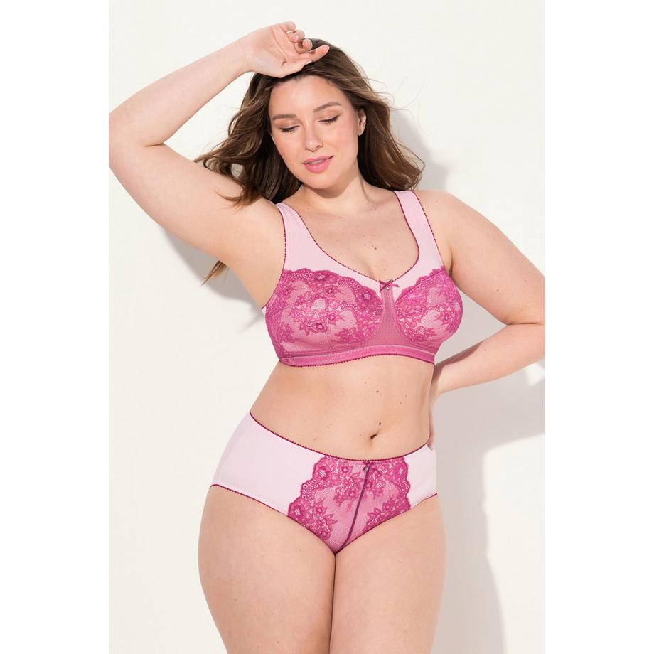 Ulla Popken Entlastungs-BH Spitze ohne Bügel Cup C-D  