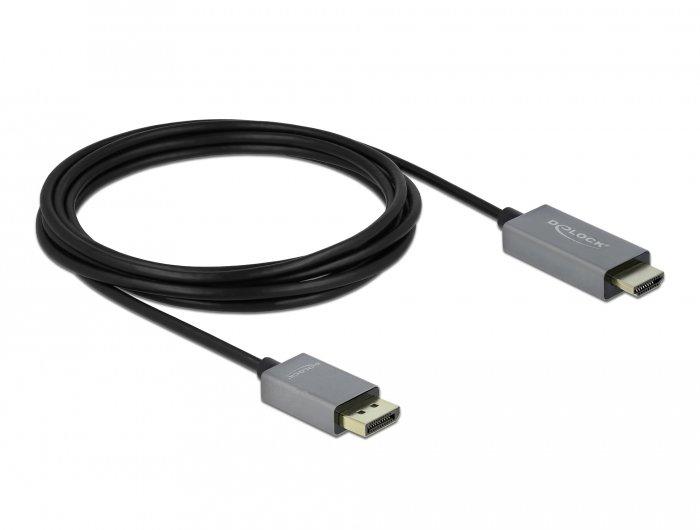 DeLock  DeLOCK DisplayPort attivo 1.4 a cavo per HDMI 4K 60 Hz (HDR) da 3 m 