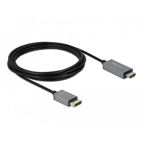 DeLock  DeLOCK DisplayPort attivo 1.4 a cavo per HDMI 4K 60 Hz (HDR) da 3 m 